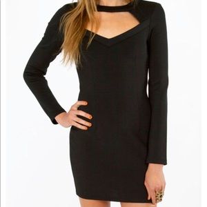 Tobi black cutout mini dress